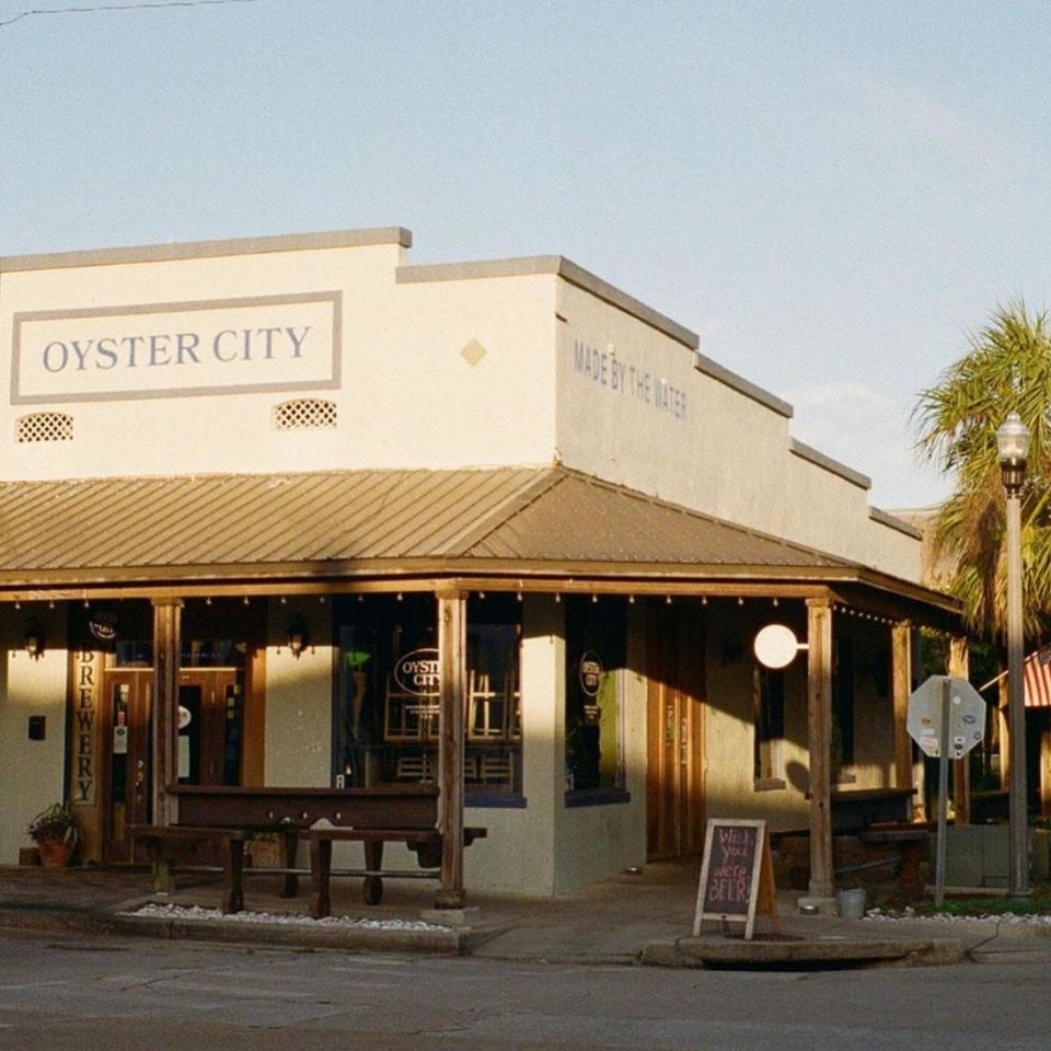 OYSTER CITY BREWING COMPANY OCBC Beer COASTER MAT FLORIDA 2014 Apalachicola 